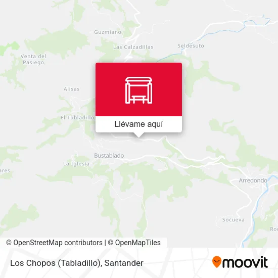 Mapa Los Chopos (Tabladillo)