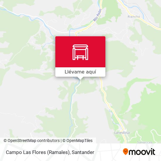 Mapa Campo Las Flores (Ramales)
