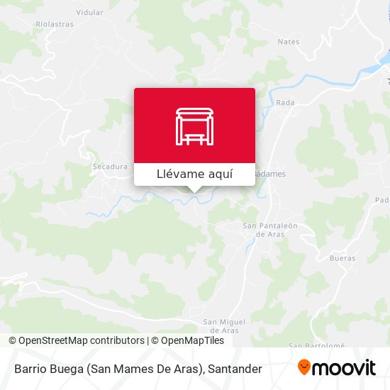Mapa Barrio Buega (San Mames De Aras)