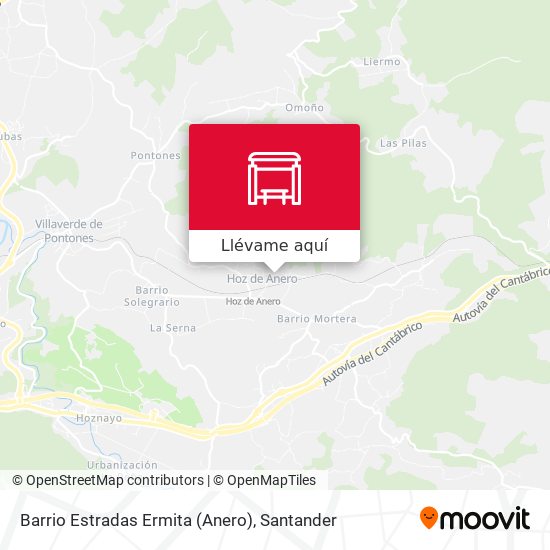 Mapa Barrio Estradas Ermita (Anero)