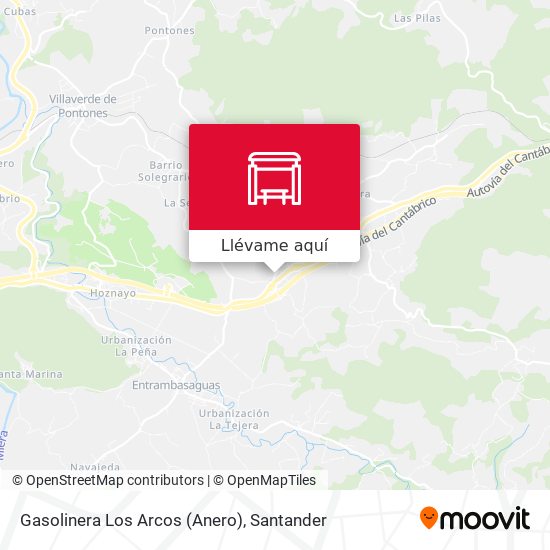 Mapa Gasolinera Los Arcos (Anero)