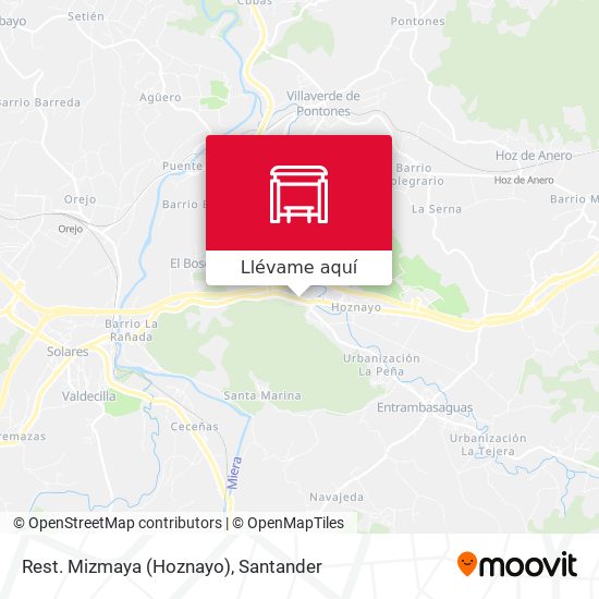 Mapa Rest. Mizmaya (Hoznayo)