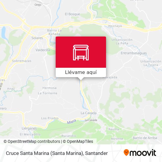 Mapa Cruce Santa Marina