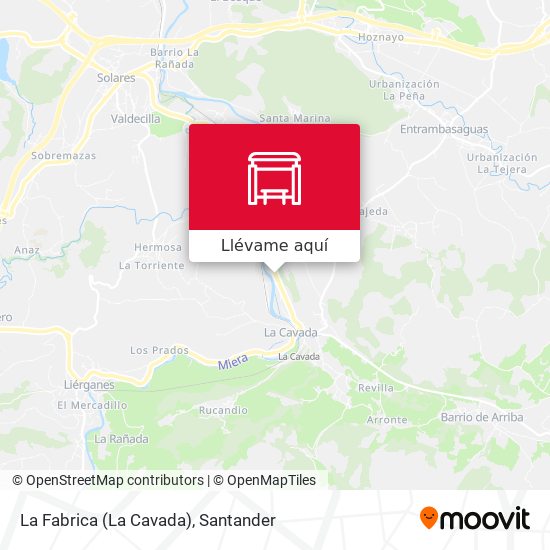 Mapa La Fabrica (La Cavada)