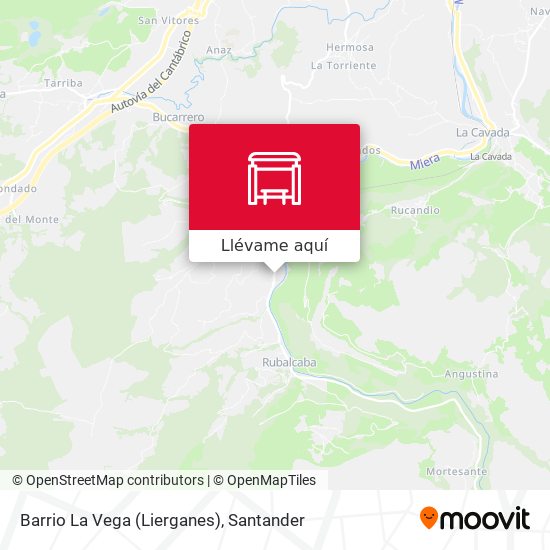 Mapa Barrio La Vega (Lierganes)