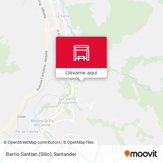 Mapa Barrio Santian (Silio)