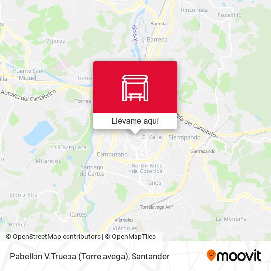 Mapa Pabellon V.Trueba (Torrelavega)