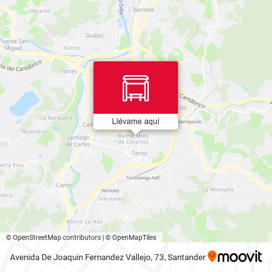 Mapa Avenida De Joaquin Fernandez Vallejo, 73