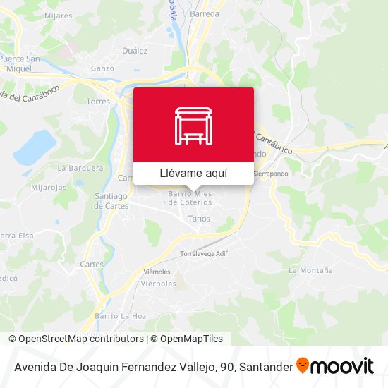Mapa Avenida De Joaquin Fernandez Vallejo, 90