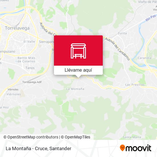 Mapa La Montaña - Cruce