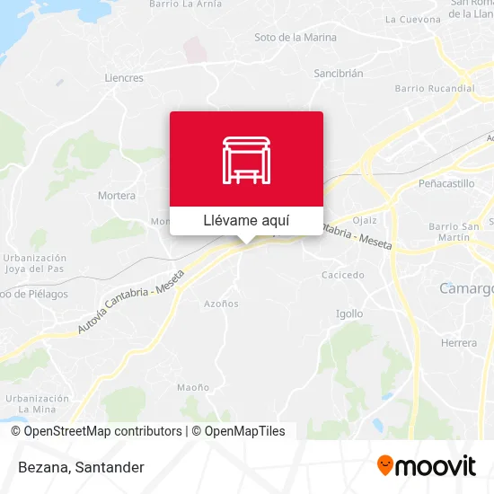 Mapa Bezana