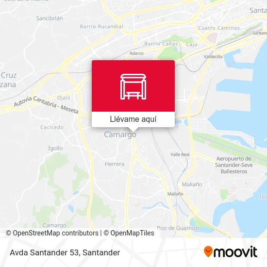 Mapa Avda Santander 53
