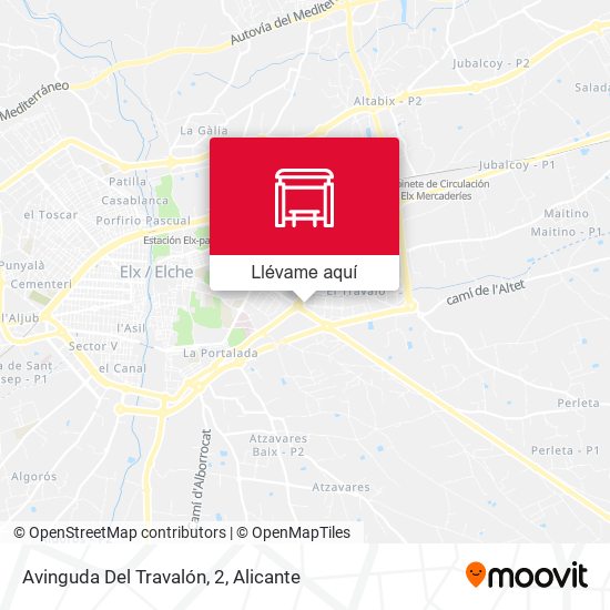 Mapa Avinguda Del Travalón, 2