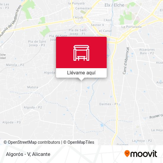 Mapa Algorós - V
