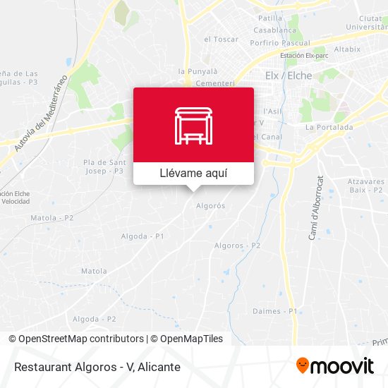 Mapa Restaurant Algoros - V