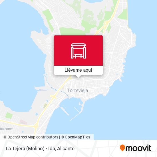 Mapa La Tejera (Molino) - Ida