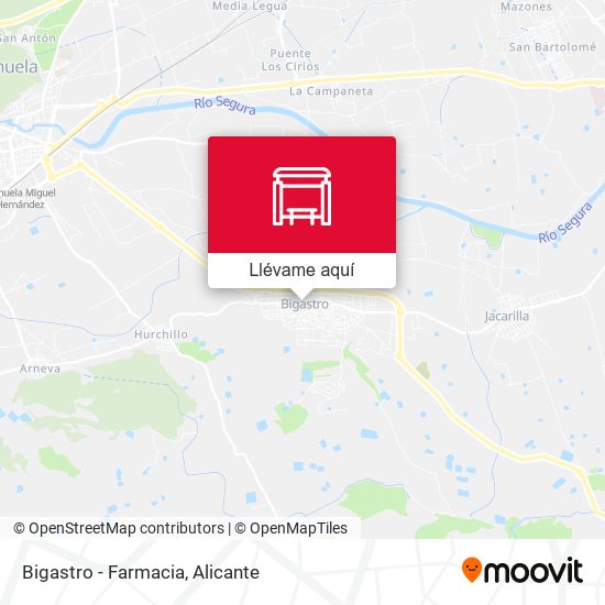 Mapa Bigastro - Farmacia