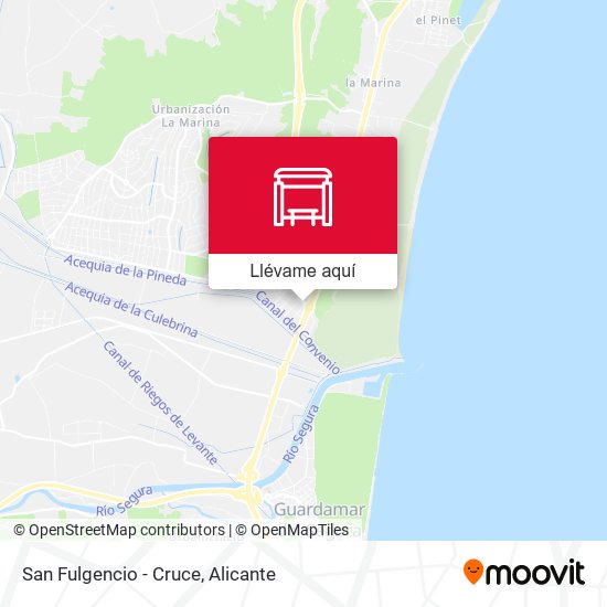 Mapa San Fulgencio - Cruce