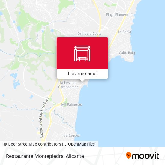Mapa Restaurante Montepiedra