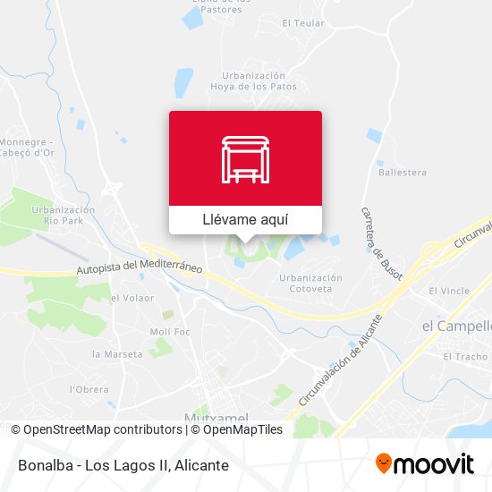 Mapa Bonalba - Los Lagos II