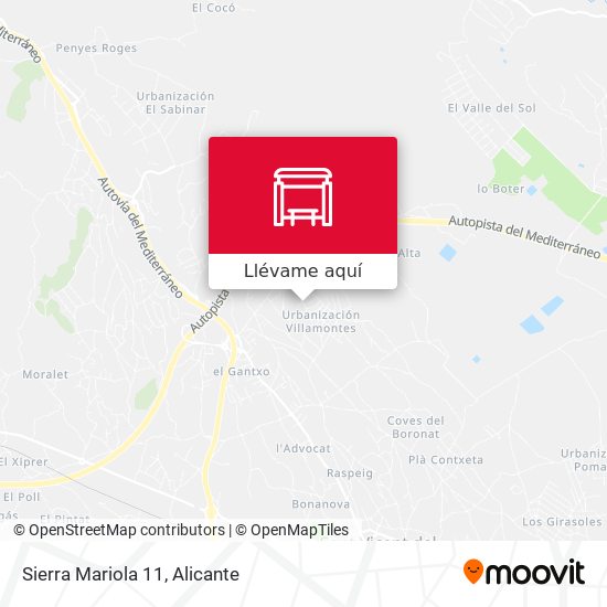 Mapa Sierra Mariola 11