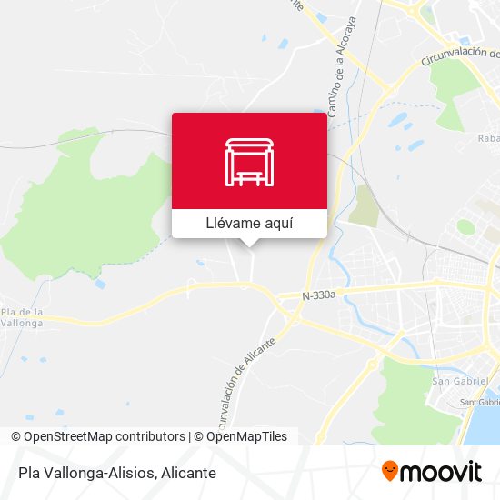 Mapa Pla Vallonga-Alisios
