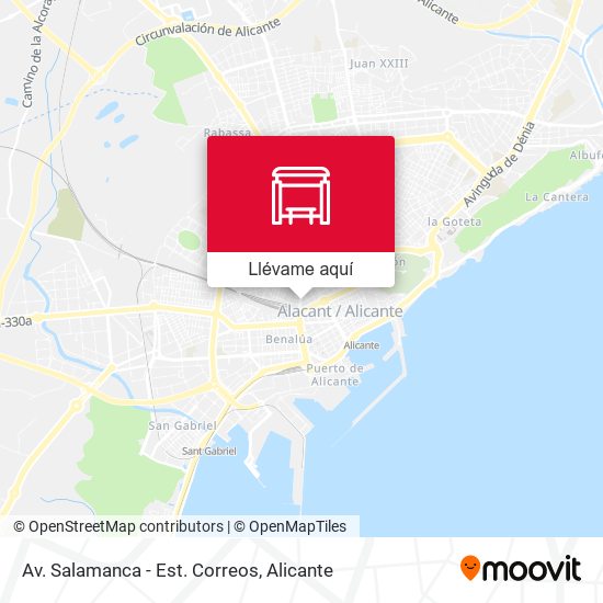 Mapa Av. Salamanca - Est. Correos