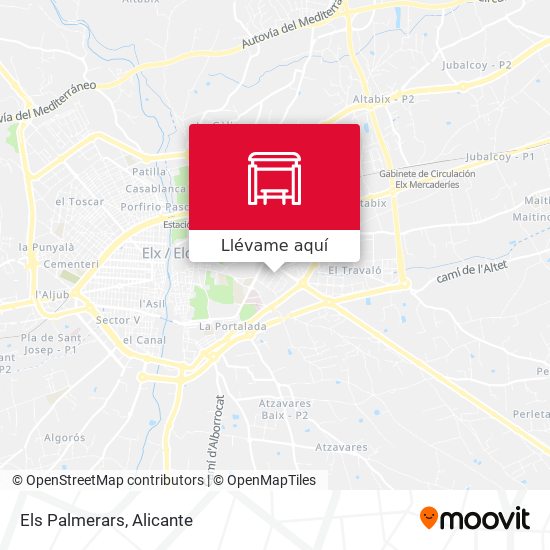 Mapa Els Palmerars