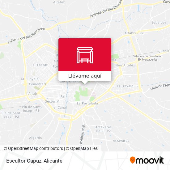 Mapa Escultor Capuz