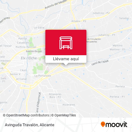 Mapa Avinguda Travalón