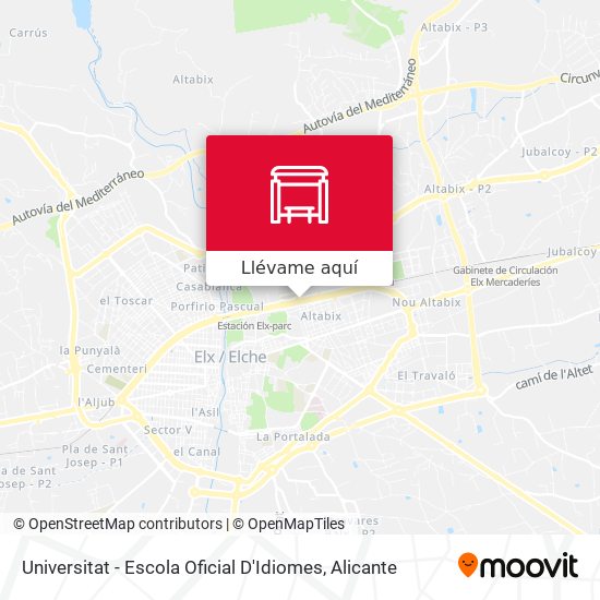 Mapa Universitat - Escola Oficial D'Idiomes