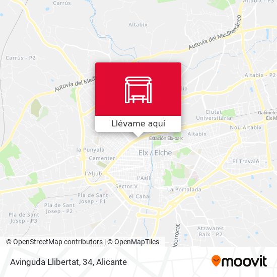 Mapa Avinguda Llibertat, 34