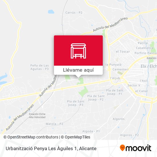 Mapa Urbanització Penya Les Àguiles 1