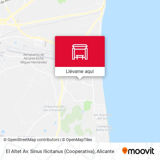 Mapa El Altet Av. Sinus Ilicitanus (Cooperativa)