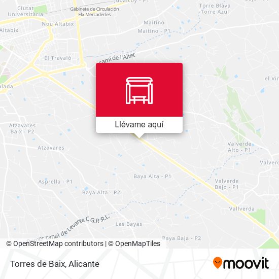 Mapa Torres de Baix