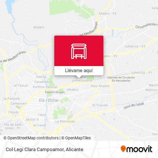 Mapa Col·Legi Clara Campoamor