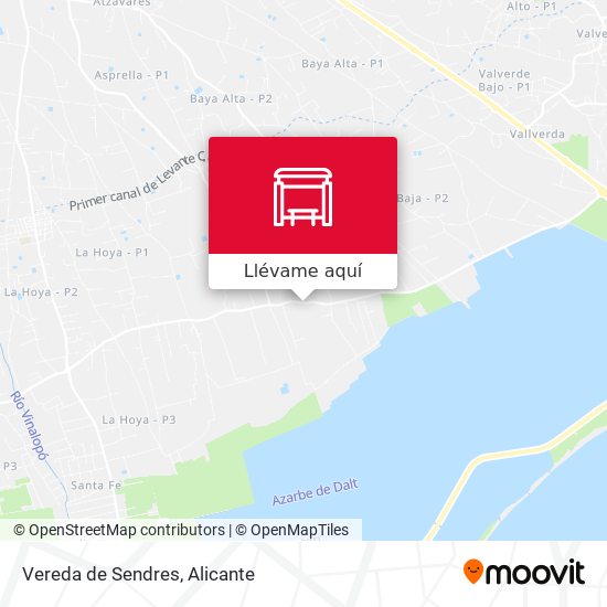 Mapa Vereda de Sendres