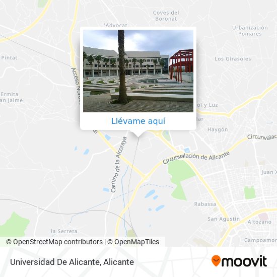 Mapa Universidad De Alicante