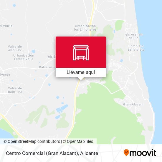 Mapa Centro Comercial (Gran Alacant)