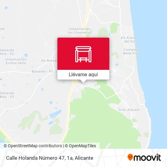 Mapa Calle Holanda Número 47, 1a