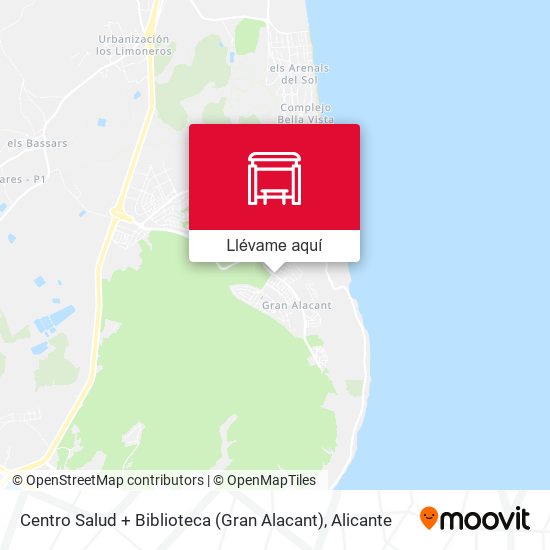 Mapa Centro Salud + Biblioteca (Gran Alacant)