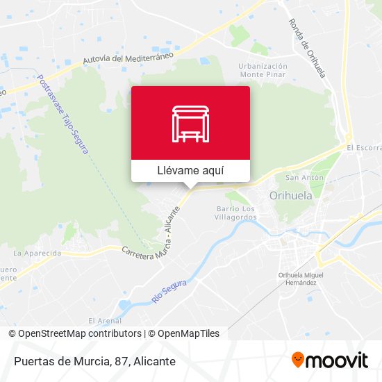 Mapa Puertas de Murcia, 87