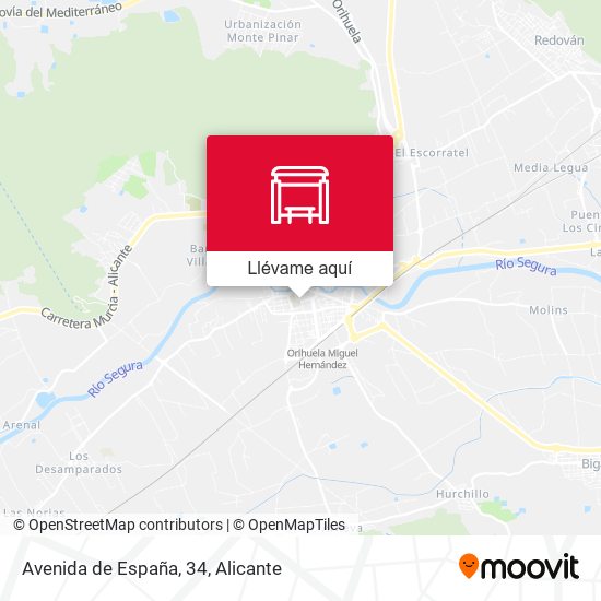 Mapa Avenida de España, 34