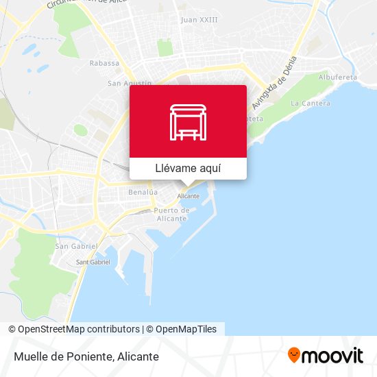 Mapa Muelle de Poniente