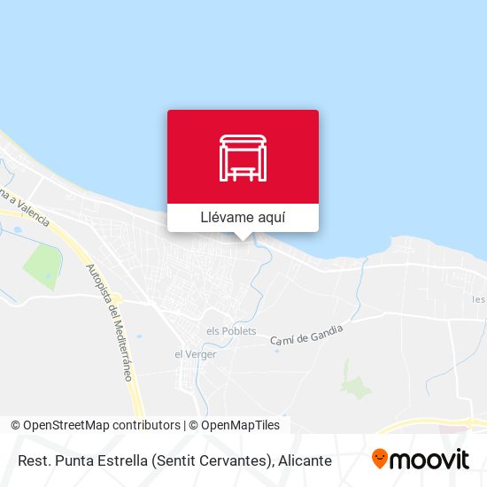 Mapa Rest. Punta Estrella (Sentit Cervantes)