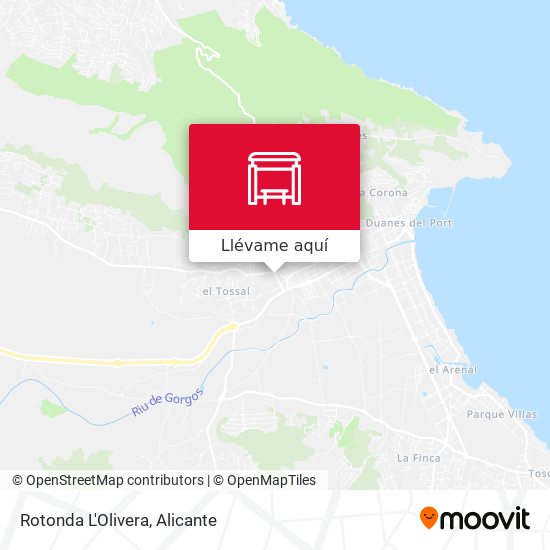 Mapa Rotonda L'Olivera