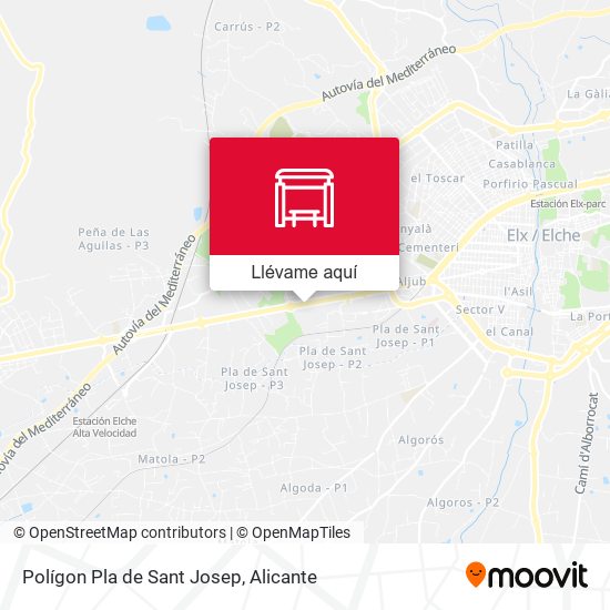 Mapa Polígon Pla de Sant Josep