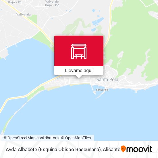 Mapa Avda Albacete (Esquina Obispo Bascuñana)