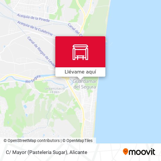 Mapa C/ Mayor (Pastelería Sugar)