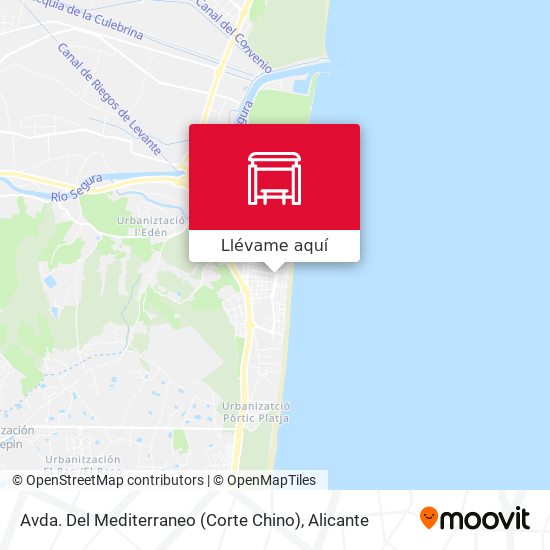 Mapa Avda. Del Mediterraneo (Corte Chino)